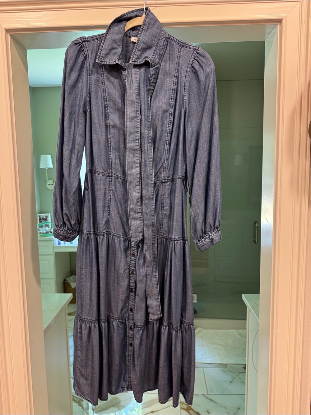 Current Air Chambray Shirt Dress